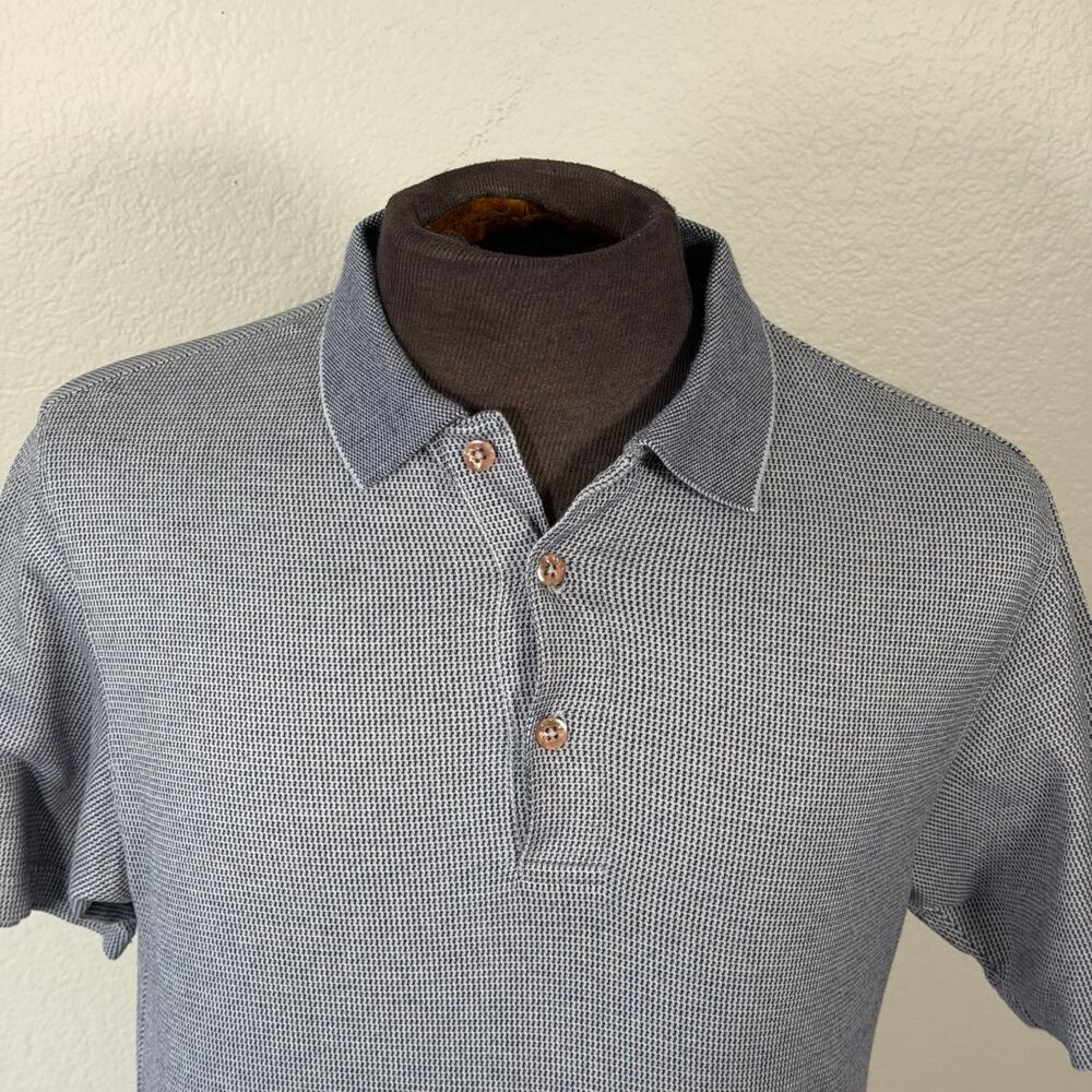 Palm Beach Men’s Golf Polo Blue size small 100% mercerized cotton preppy luxury